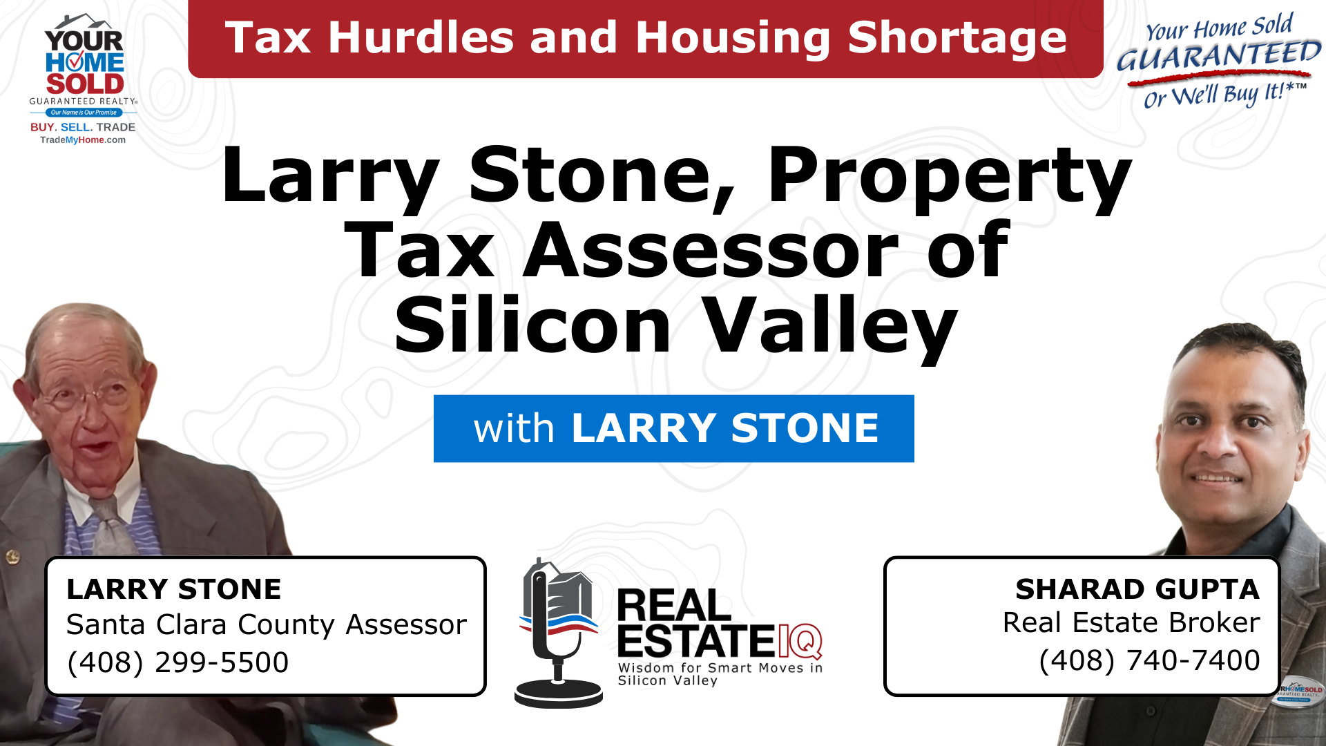 Larry Stone, Property Tax Assessor: Tax Hurdles and Housing Shortage of Silicon Valley Video